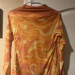 Charlotte Knowles Orange Swirl Top